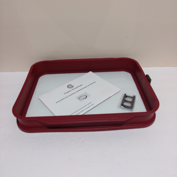 NEW Cooks Essential Glass Bottom Casserole Pan with Removable Silicone R… - Picture 3 of 7